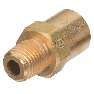 Western Enterprises Inert Arc Adaptor, 200 psi, Brass, 1/4 in NPT Male x B-Size RH Female, Inert Gas, AW-15A
