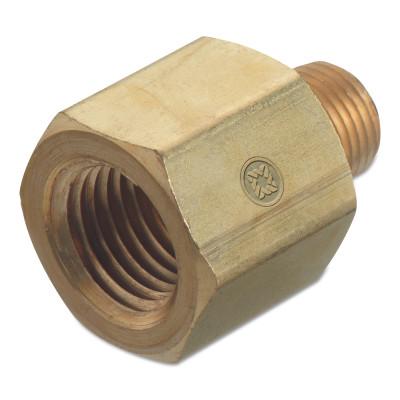 Western Enterprises Pipe Thread Adapters, 3,000 PSIG, Brass, 1/2 in (NPT), BA-8-4HP