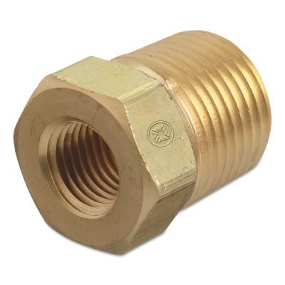 Western Enterprises Pipe Thread Bushings, 3,000 PSIG, Brass, 1/4 in (NPT);1/8 in (NPT), BB-2-4HP