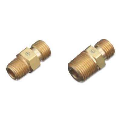 Western Enterprises Regulator Outlet Bushing, 200 psi, Brass, A-Size, 1/8 in (NPT) LH, Male, Fuel Gas, 133