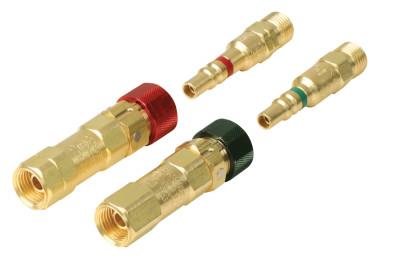 Western Enterprises Quick Connect, Torch to Hose w/Check, QDB200 Plug-M; QDB201 Socket-F, Fuel Gas, QDB11