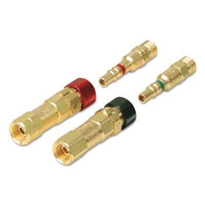 Western Enterprises Kwiklok OSHA Compliant Quick Connect, Brass, Inert Gas, Regulator to Hose, QDB73