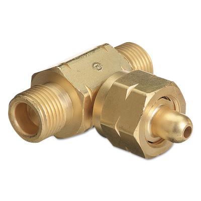 Western Enterprises Manifold Coupler Tees, Coupler, 3,000 PSIG, Brass, Oxygen, T-62
