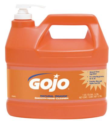 Gojo® Natural Orange Smooth Hand Cleaners, Citrus, Bottle w/Pump, 1 gal, 0945-04