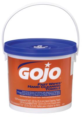 Gojo® FAST WIPES Hand Cleaning Towels, Citrus, Wet Wipe Bucket, 130, 6298-04