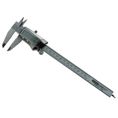 General Tools Digital/Fraction Electronic Caliper, 0-8 in, Stainless Steel, 1478