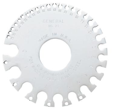 General Tools Sheet Metal Gages, #0-#36, Chrome, 21