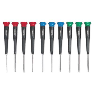 General Tools 10-Piece Mini-Screwdriver Sets, Phillips; Torx; Slotted, 690