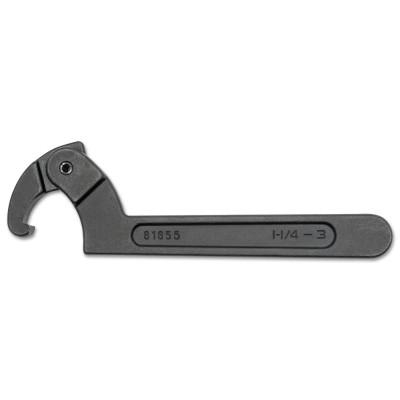 Apex Tool Group Adjustable Spanner Wrenches, 6 1/4 in Opening, Forged Alloy Steel, 11.97 in, 81857