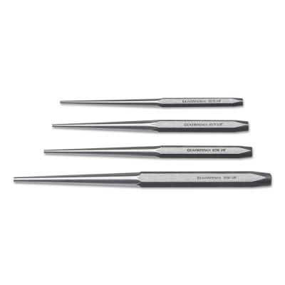 Apex Tool Group 4 Piece Long Taper Punch Sets, Hex, 82307