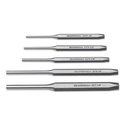 Apex Tool Group 5 Piece Pin Punch Sets, Hex, 82309