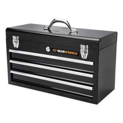 Apex Tool Group 20" 3 Drawer Black Steel Tool Box, 83151