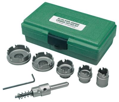 GreenleeÂ® Kwik Changeâ„¢ Hole Cutter Kit, Carbide-Tipped, 7/8 in to 2 in Cut Diam., 660