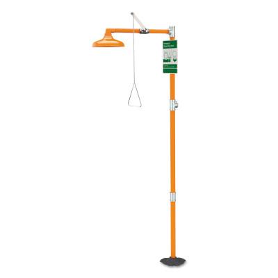 Guardian Emergency Shower, Free Standing, Plastic Shower?Head, Orange, G1662