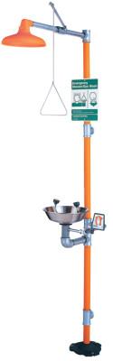 Guardian Eye Wash & Shower Stations, 11 1/2 in, SS & Orange, G1902HFC-SSH