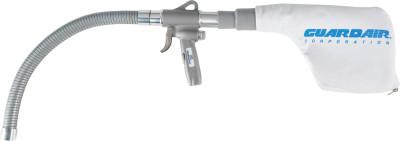 Guardair Pneumatic Gun Vac® Vacuum, Approx 115 in³ Capacity Vol, Includes 18 in x 1-5/16 in OD Flexible Metal Extension w/Nozzle, 1548