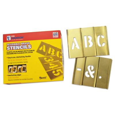 C.H. Hanson® Brass Stencil Letter Sets, Brass, 5 in, 10035