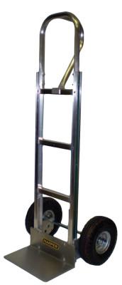 Harper Trucks Aluminum Hand Truck, 500lb Cap., 8 x 14" Plate, Vertical Loop, Gen Purpose Wheel, G2LLUK19