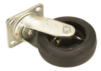 Harper Trucks Truck Casters, WH 51S, Molded on Rubber, 6 in Diameter, WH-51S