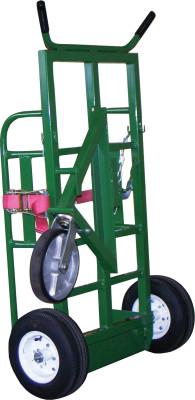 Saf-T-Cart™ Industrial Series Carts, Holds 2 Cylinders, 12 in Pneumatic Wheels, 730-12F