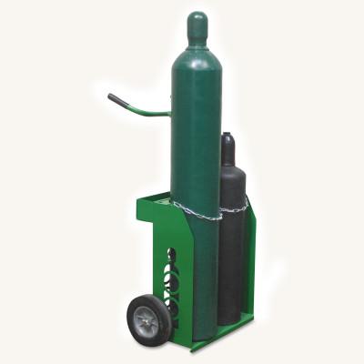 Saf-T-Cart™ Small and Medium Cylinder Cart, 9-1/2 in dia Cylinder, 10 in Semi-Pneumatic Wheels, 950-10B