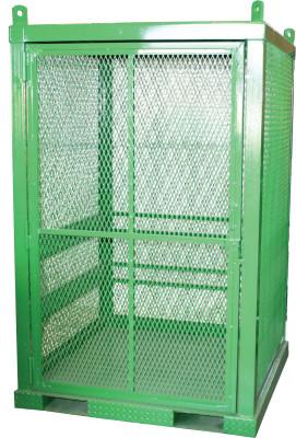 Saf-T-Cart™ Storage Series Cylinder Cage, Locking Door, (20) Hi-Pressure Cylinders, STS-20