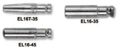 Esab Welding Eliminator Style Contact Tip, 0.035 in Wire, 0.044 in Tip, Tapered, EL16T, 1160-1602