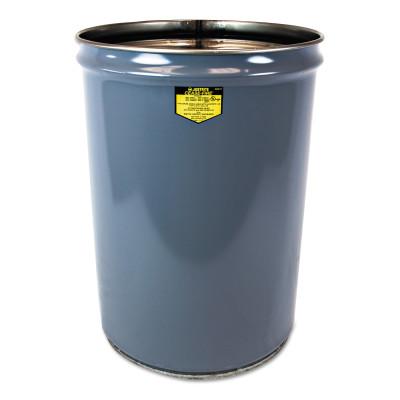 Justrite Cease-Fire® Drum Waste Receptacle, 12 gal, Gray, 26001