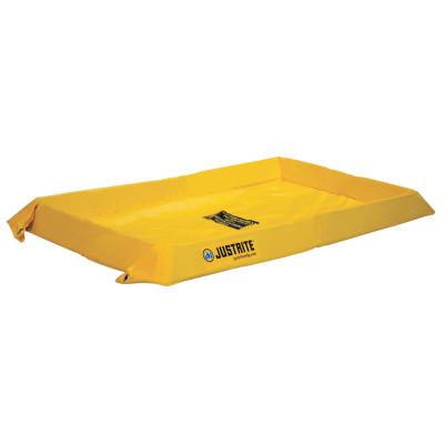 Justrite Maintenance Spill Containment Berms, Yellow, 80 gal, 8 ft x 4 ft, 28410