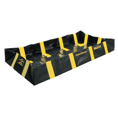 Justrite QuickBerm Spill Containment Berms, Black, 175 gal, 6 ft x 4 ft, 28534