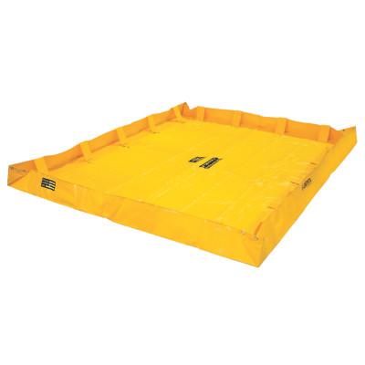 Justrite QuickBerm Lite Spill Containment Berms, Yellow, 318 gal, 96 in x 96 in, 28566