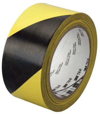 3M Hazard Marking Vinyl Tape, 2 in x 36 yd, Black/Yellow, 7000028955