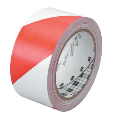 3M Hazard Marking Vinyl Tape, 2 in x 36 yd, Red/White, 7000148378