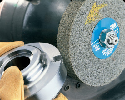 3M™ Scotch-Brite EXL Deburring Wheels, 6 X 1, Medium, 6000 rpm, Aluminum Oxide, 048011-13616