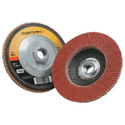 3M™ Cubitron II Flap Disc 967A, 4 1/2 in, 60 Grit, 13,300 rpm, Type 27, 051141-55603