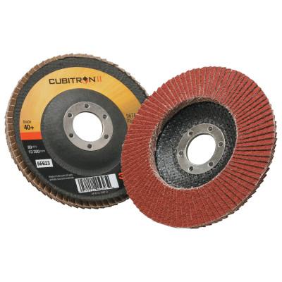 3M™ Cubitron II™ Flap Disc 967A, 4 1/2", 40 Grit, 7/8" Arbor, 13,300 rpm, Type 29, 051141-55623