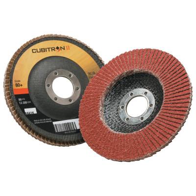 3M™ Cubitron II™ Flap Disc 967A, 4 1/2 in, 80 Grit, 7/8 in Arbor, 13,300 rpm, Type 29, 051141-55625