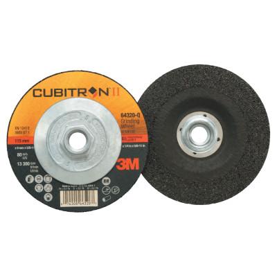 3M™ Cubitron II Depressed Center Grinding Wheel, 4 1/2", 1/4" Thick, 5/8-11 Arbor, 076308-64320