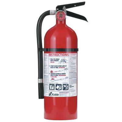 Kidde PRO 210 Consumer Fire Extinguishers, 4 Each with Wall Hanger, 4 lb Cap. Wt., 21005779-4