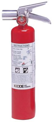 Kidde Halotron I Fire Extinguishers, For Class B and C Fires, 2 1/2 lb Cap. Wt., 466727