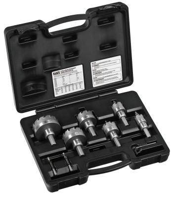 Klein Tools 8-Piece Master Electrician's Carbide Hole Cutter Sets, 7/8 in-2 1/2 in Cut Diam., 31873