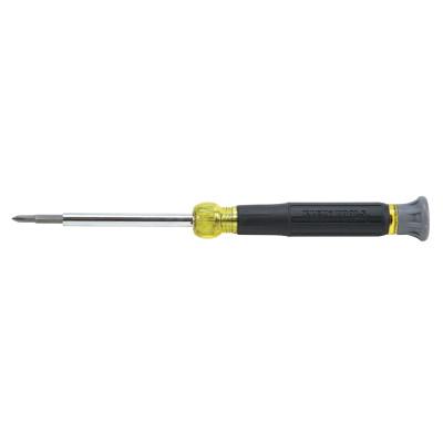 Klein Tools 4-in-1 Electronics Screwdriver, with #0, #00 Phillips; 1/8 in, 3/32 in Tips, 32581