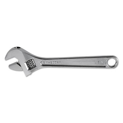 Klein Tools Extra Capacity Adjustable Wrenches, 12 in Long, 1 1/2 in Opening, Chrome, I-Beam, 507-12