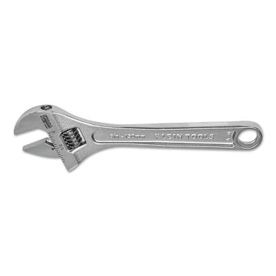 Klein Tools Extra Capacity Adjustable Wrenches, 6 in Long, 15/16 in Opening, Chrome, I-Beam, 507-6