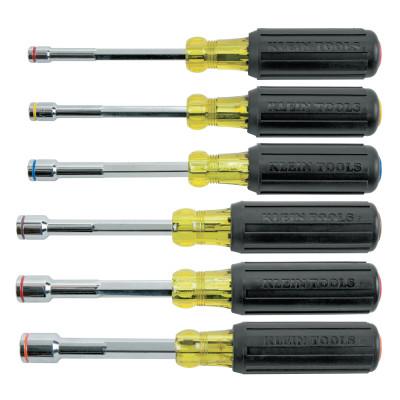 Klein Tools 6-Piece Heavy-Duty Nut Driver Set, Magnetic, Inch, 635-6