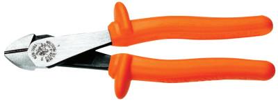 Klein Tools Insulated High-Leverage Diagonal Cutter Pliers, 8 in, Bevel, D2000-28-INS