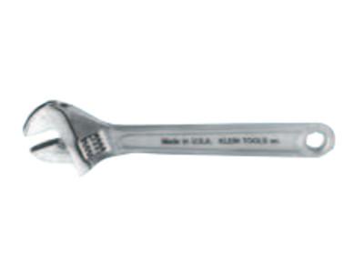 Klein Tools Extra Capacity Adjustable Wrenches, 12 in Long, 1 1/2 in Opening, Chrome, Dipped, D507-12