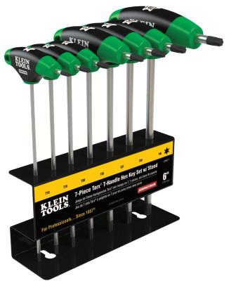 Klein Tools 7 PC 6" TORX JOURNEYMANT-HANDLE SET W/ STAND, JTH67T