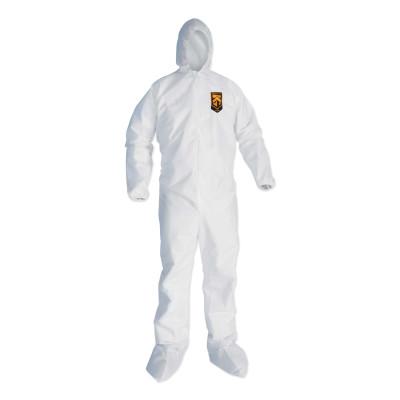 Kimberly-Clark Professional KLEENGUARD A20 Breathable Particle Protection Coveralls, L, Hood/Boots, Zip, 49123