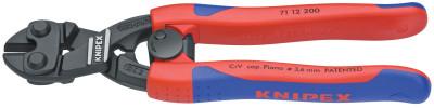 Knipex CoBolt Compact Bolt Cutter, 8 in, 1/4";1/8";3/16";7/32" Cut Cap, Lever W/Spring, 7112200